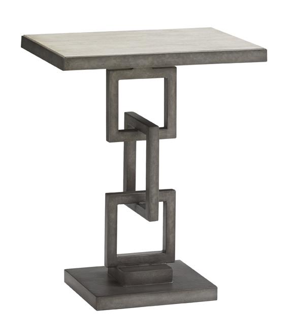 Lexington Oyster Bay 634774207 Deerwood Side Table with Burnished Metal
